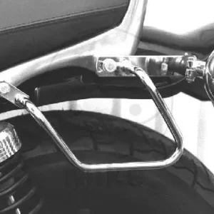 Neu Paire d'étriers pour sacoches arrière chromés pour Yamaha V-Max 1200 2EN/2LT # 1996-1998