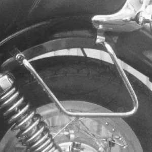 Par de soportes para maletas traseras cromadas para Yamaha XV 750 92-97 # XV 1100 89-99 Billig