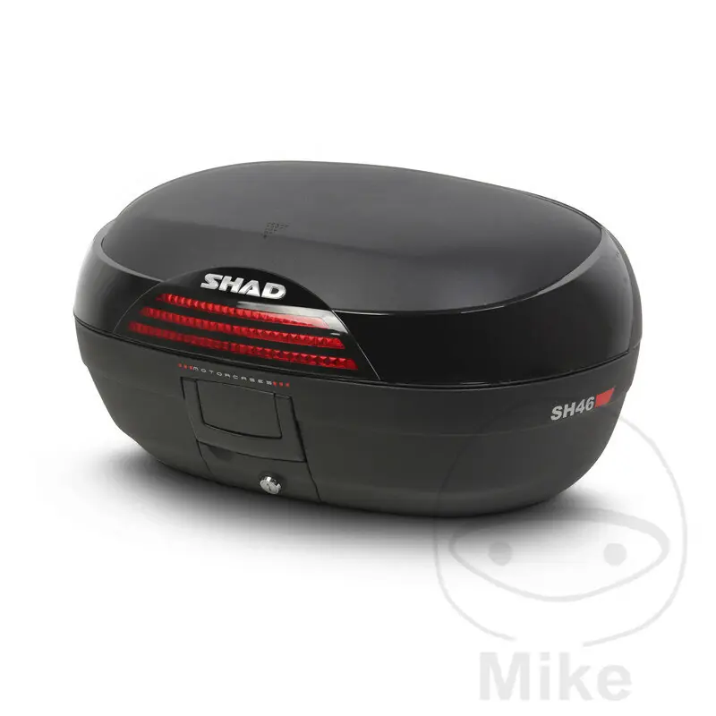 Sichere Zahlung Topcase negro de 46 litros SHAD SH46 II con placa de transporte