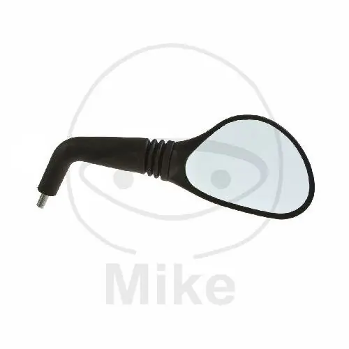 Rétroviseur ovale noir/argent à droite pour Yamaha YQ 50 100 Aerox MBK YQ 50 Nitro Neu