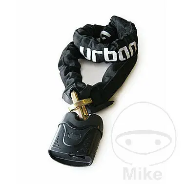Chain lock 10 x 1200 mm black Urban Echt
