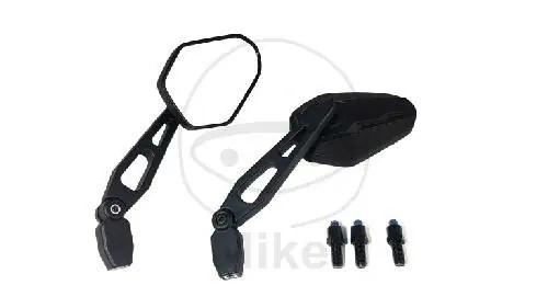 Billig Specchio nero JMP M10 Contenuto 1 paio