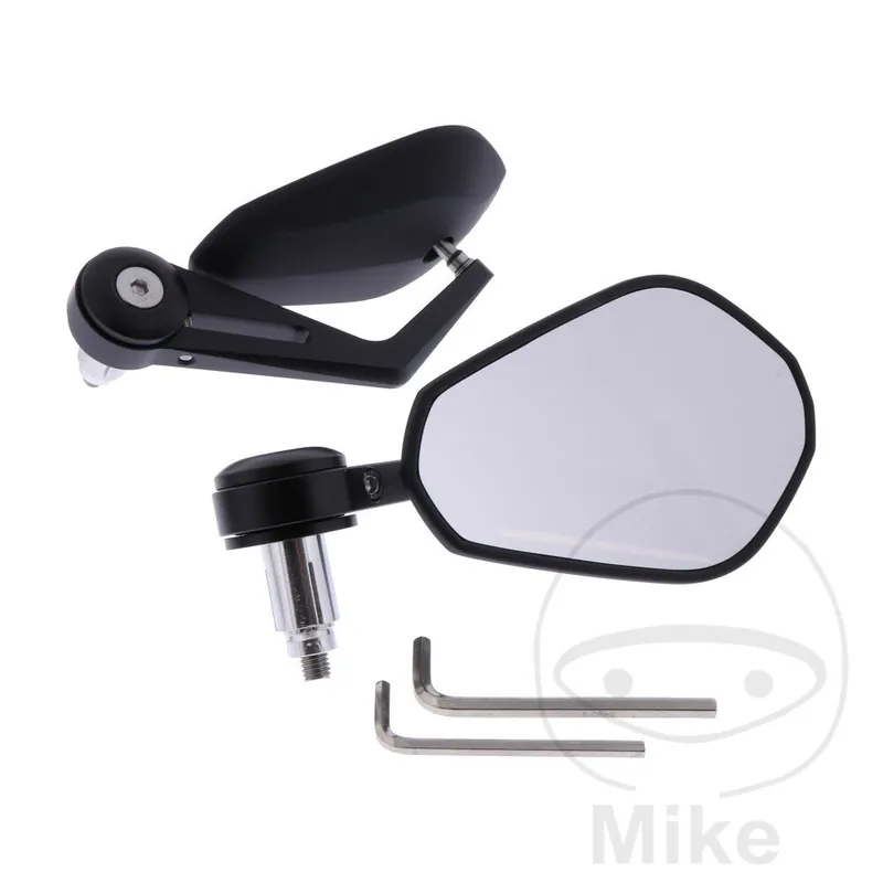Top-Angebot Mirror pair handlebar end black JMP