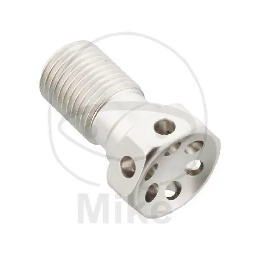 Banjo bolt single M10 x 1.00 aluminium Racing silver Versand Am Gleichen Tag