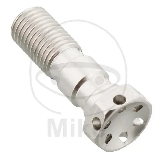 Hohlschraube doppelt M10 x 1,25 Alu Racing silber Knallerangebot