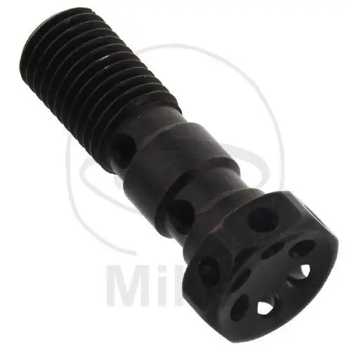 Günstig Hohlschraube doppelt M10 x 1,25 Alu Racing schwarz