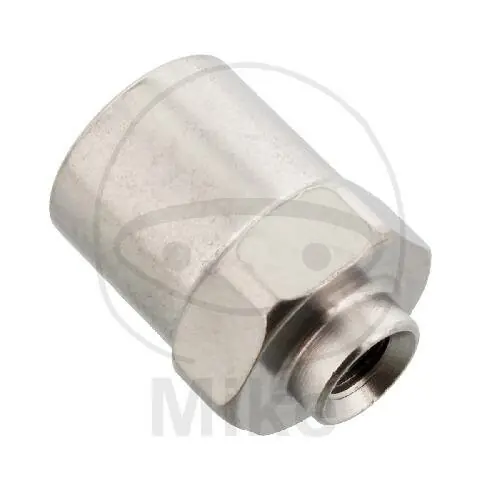 Connection piece with female thread fixed Vario type 710 M10 x 1.00 stainless steel Neu