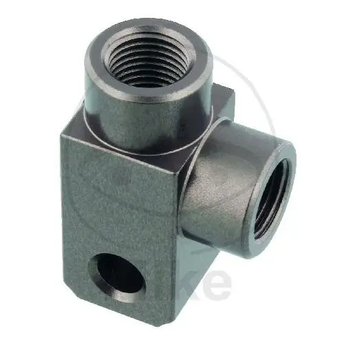 2-Wege-Verteiler geschraubt gewinkelt Typ 812 M10 x 1.00 anthrazit Expressversand