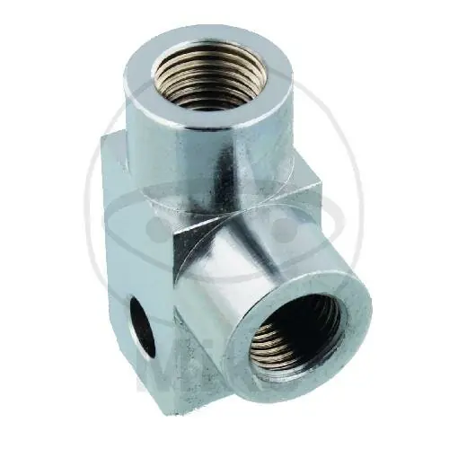 Distributore a 2 vie avvitato ad angolo tipo 812 M10 x 1,00 cromato Neu Im Sortiment