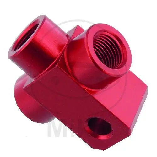 3-Wege-Verteiler geschraubt TYP 813 M10 x 1.00 rot Markenware