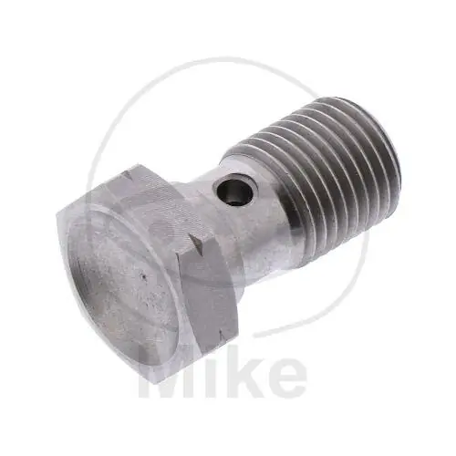 Kostenloser Rückversand Perno de banjo M10 x 1.00 acero inoxidable plateado