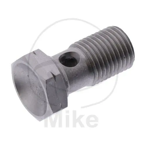 Nur Für Kurze Zeit Tornillo de banjo M12 x 1.25 acero inoxidable plateado