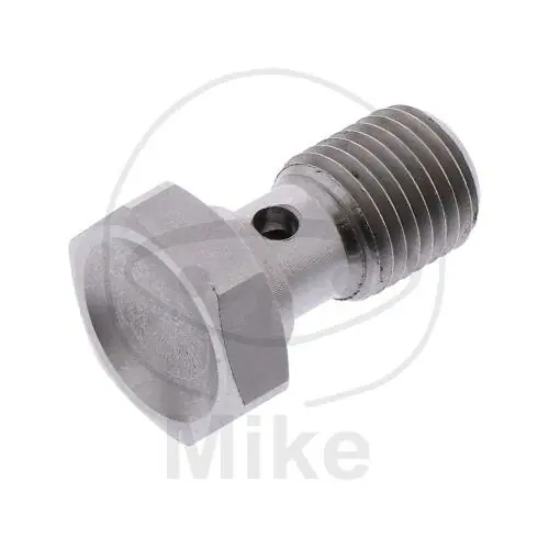 Must-Have Boulon à banjo simple 3/8-24 en acier inoxydable argent