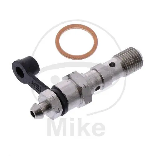 Bullone Banjo doppio M 10 x 1,00 in acciaio inox con nipplo di sfiato Top-Seller