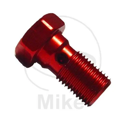 Boulon à banjo simple M10 x 1,00 aluminium rouge Direktkauf