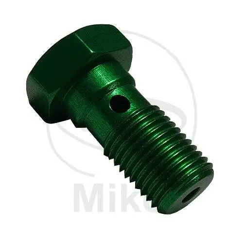 Banjo bolt single M10 x 1.00 aluminium green Neue Ware
