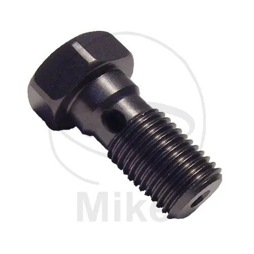 Neu Im Sortiment Hohlschraube einfach M10 x 1,00 Aluminium anthrazit